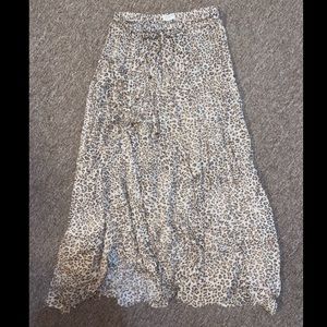 FREE PEOPLE CHEETAH PRINT SKIRT